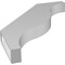 Ekena Millwork 3 1/2-in. W x 28-in. D x 34-in. H Funston Architectural Grade PVC Knee Brace BRCP035X28X34FST - alternate 3